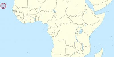 カボヴェルデアフリカの地図
